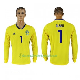 Fußballtrikots Schweden Olsen 1 WM 2018 Langarm Heimtrikotsatz kaufen